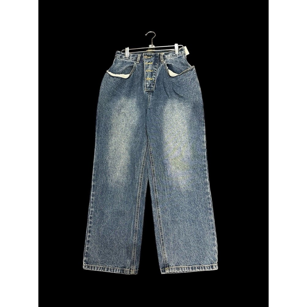 Barrel Baggy‎ Jean High Rise  Blue Jeans  Super Cute! NICE!! zipper  pockets 26